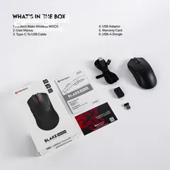  9 Fantech Blake WGC5 Wireless Gaming Mouse ماوس وايرليس فانتيك جديد مكفول