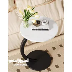  5 السكملي هي الي رح تغنيكي عن السكملي التقليدية في بيتك طاولة جانبية مستديرة على شكل حرف C