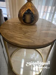  3 طاولات رخام ماربل نوعية ممتازة شبه جديد