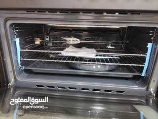  4 عرض نااار على فرن كونتي اسود 90 سم فل سيفتي كامل مع مراوح
