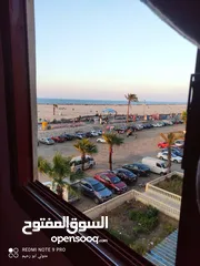  7 شقة للايجار  اول مطل علي البحر مباشر بأرق الأماكن السياحي بمصيف جمصه السياحي