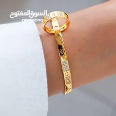  2 اطقم ذهب روسي مكفول الطقم عبارة عن سوارة وخاتم السعر 12 شامل التوصيل