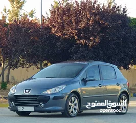  6 بيجو 307 موديل 2007 فل مع فتحة وفحص كامل للبيع