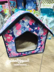  1 بيت قطط عائلي: بيت قطط فاخر يتسع للأم وأطفالها! مصنوع من أجود أنواع الصوف، سهل التنظيف من الداخل،