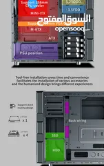  19 كيس جيمنغ  من جيماكس مضيئ رجب تصميم للحرارة GAMEMAX  GM-ONE RGB BK Case Gaming