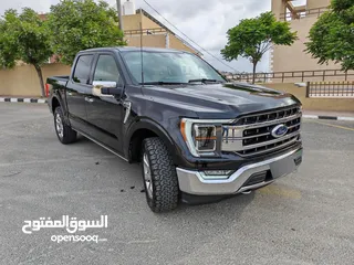  2 Ford F-150 2021 Lariat ( Gasoline )   powerboost 4x4 فورد f150 موديل 2021 بحالة ممتازة