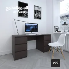  6 مكتب دراسة مميز قياس 150سم عمق 60سم بسعر مميز شامل التوصيل والتركيب متوفر بعدة الوان
