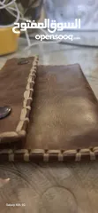  1 محفظة ايطالي صنع يدوي HandMade جلد طبيعي صافي اصلي من الداخل والخارج (جديدة)  حجمها ممتاز مناسب لاي