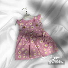  1 فستان بناتي خامه فانيله مريحه لطفلك  للتفاصيل اكثر اقرو الوصف
