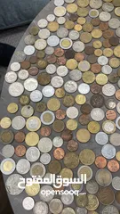 3 عملات قديمه معدنية وورقيه للبيع