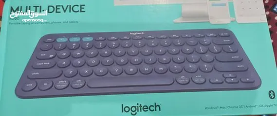  9 Logitech K380 Wireless Multi-Device Keyboard for Windows, Apple iOS,  كيبورد بلوتوث لوجتيك