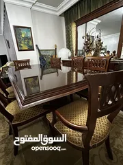  1 طاولة سفرة مع سبع كراسي