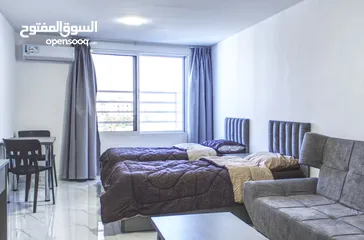  15 شقة مفروشة للايجار بجبل عمان-شارع الرينبو