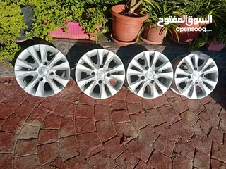 1 جنطات ألومنيوم 14 Aluminium Wheels شبه جديدة