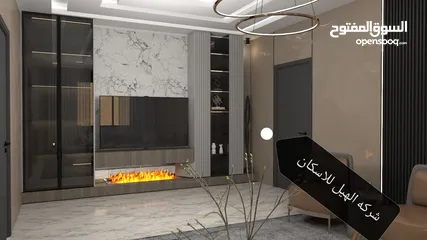  7 شقه 205م طابق ثاني فني للبيع على شارع البترا شرق كازيه الرجوب واربد مول قراند