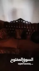  3 طقم كنب مستعمل 7 مقاعد كنبه ثلاثي و كنبه ثنائي و كنبتين فرداني