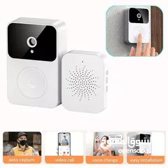  5 جرس البيت الذكي مع كاميرا wifi smart wirless security doorbell  يتم التركيب على الباب أو بجانب
