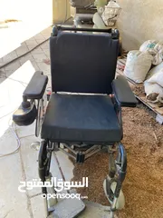  7 كرسي متحرك كهربائي مستعمل بحالة ممتازة زي الحديد غير مستهلك كل اشي فيه شغال