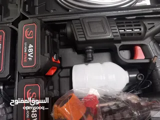  25 مضخة غسيل سيارات شحن مع  بطارية عدد (2) 48 فولت يضاف اجور توصيل