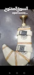  2 خنجر يمني ملبس جلد ومقبض عاج