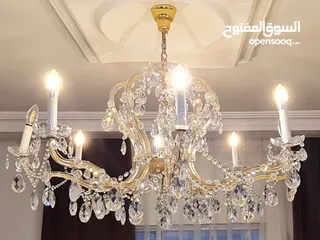  2 ثريات Maria Theresa كرستال اصلي (تشيكي)