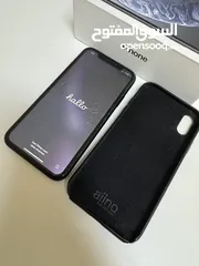  8 iPhone XR 128GB Black + EarPods + New USB Lightning Cable+ Aiino Case  ايفون اكس ار 128 جيجابايت