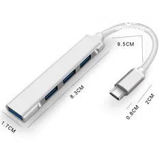  2 4 PORTS  HUB USB-C EXPANDER 3.1 TYPEC   5 GBPS هب يو اسب بورت