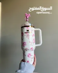  3 Stanely cup كوب ( مطرة ) الستانلي بسعة كبيرة 1200مل  تحفظ البرودة والحرارة  موديل جديد ومميز