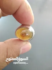  8 خاتم فضة عقيق سليماني طبيعي صياغه ايرانية قياس28 الوزن 10غرام