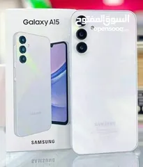  9 مشغل ايام Samsung A15 رام 8 و 12و 16 جيجا 128 و 256 أغرضة و الكرتونه الأصلية مكفول سنة متوفر توصيل