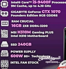  1 pc gaming بأفضل سعر بحالة ممتازه جدا