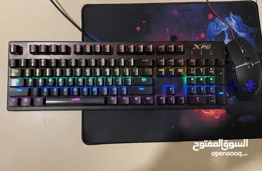  1 two mechanical keyboards w mouse for sale