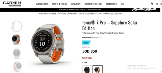  1 garmin fenix 7 pro sapphire solar