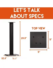  6 bookshelf speakers stand