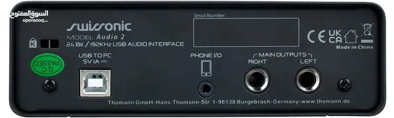  2 Swissonic Audio 2 Interface