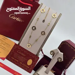  33 اكسسوار سلسال مع الحلق ماركات لويس فيتون وكارتير وديور وفالنتينو جميع الباراندات ماستر كوالتي