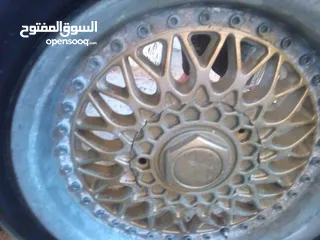  4 جنط  bbs  الماني اصلي .15 بحالة جيدة جدا . 5 براغي محير .... مع كوشوك نظيف
