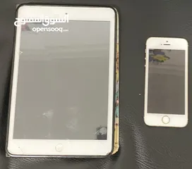  1 جهازين ايفون 5s و ايباد ميني سكراب   ‏Two iPhone 5s and an iPad mini scrap