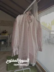  7 Pink floral Shirt Dress