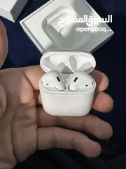  7 Original apple air pods 2  مستعمل بحالة الوكالة للبيع