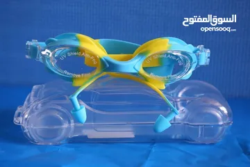 1 نظارة سباحة للأطفال سيارة سيلكون "S-66B".