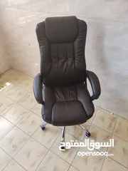  3 كرسي مدير جلد للفخامه عنوان مقعد فوم للجلسات الطويلة