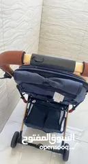  3 عربة ماركه أصلية ومريحة للطفل مع مظله شمسيه وحقيبة حمل