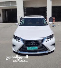  1 لكزس Es350 2017 مواصفات الفل لون ابيض لؤلؤي داخليه جملي وكاله