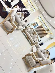  10 غرفه سفره مع كنب 9مقاعد خشب زااان