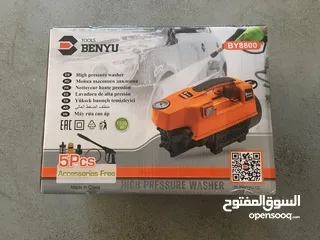  3 ‎ مضخة غسيل ضغط عالي Benyu BY8800 – جديدة كلياً مع ضمان رسمي