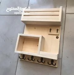  10 علاقات ملابس ،علاقات خشبية ،يدوية