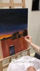  30 لوحات فنية مرسومة يدوي و لوحات حسب الطلب و تصاميم منشورات مواقع التواصل الاجتماعي