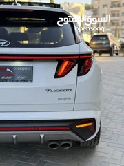 16 هونداي توسان NLine ترخيص 2023 محرك 1600 هايبرد plug in/يقطع على الشحنه 65 كيلو متر  271 حصان