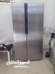 1 ثلاجة ستيلنس ستيل بابين